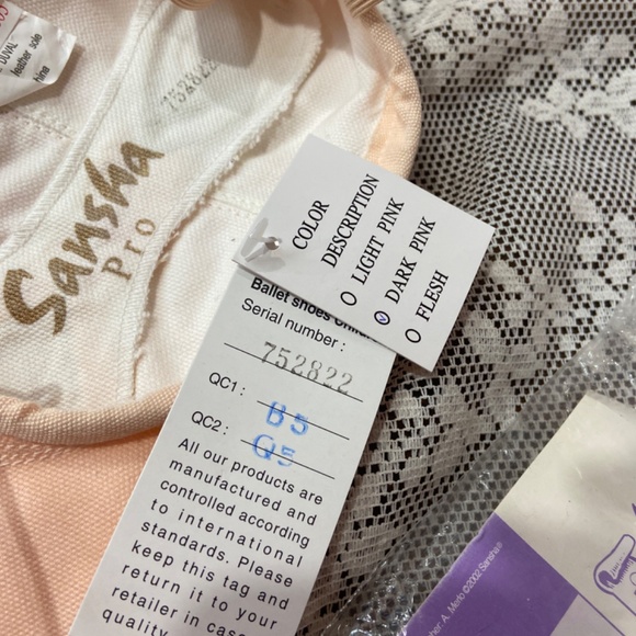 NEW Sansha Canvas Pro Ref.1 Demi-pointe Soft Ballet Slippers shoes Pink - Picture 8 of 15